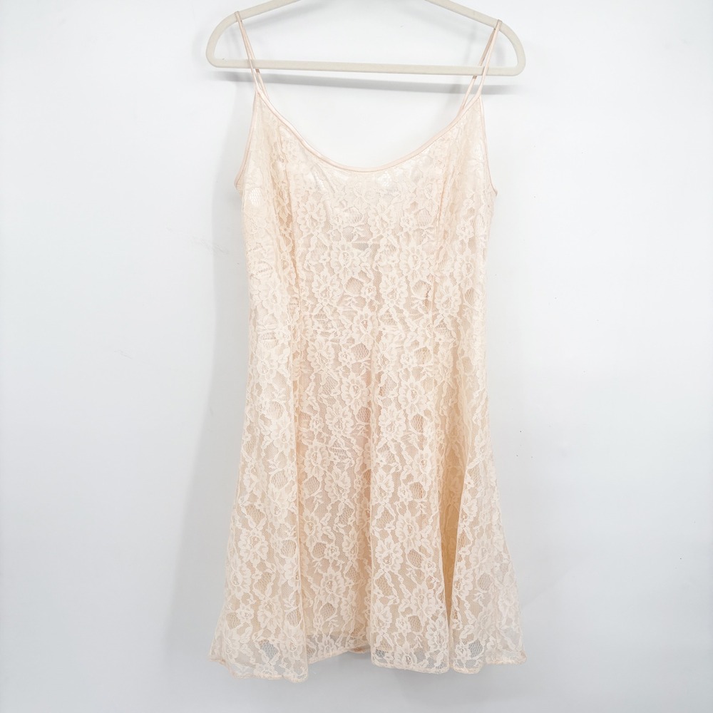 Scott McClintock Womens Vintage Lace Coquette Romantic Mini‎ Dress Pink Size 12